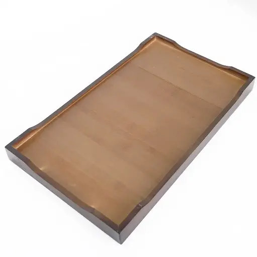 [J@ki25-22] صينية خشب بني متوسطه /  ki25-22