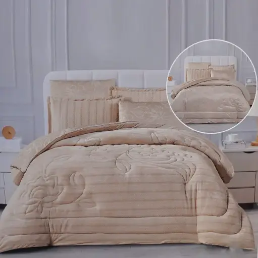 [J@SP21W0062] سيت لحاف نفرين 6 قطع 240 *260 سم / SP21W0062