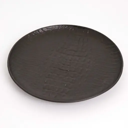 [WL-661125 / A] ROUND PLATE 9" | 23 CM صحن دائري اسود
