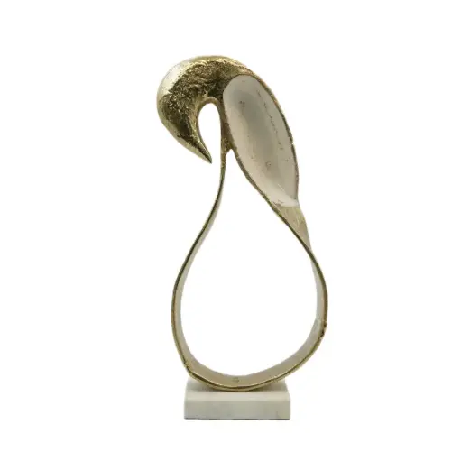 [9G-03384] مجسم المنيوم قاعدة رخام / HIT090103