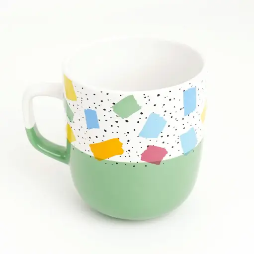 [Ki25-451] كوب سيراميك ملون 370 مل / Ki25-451